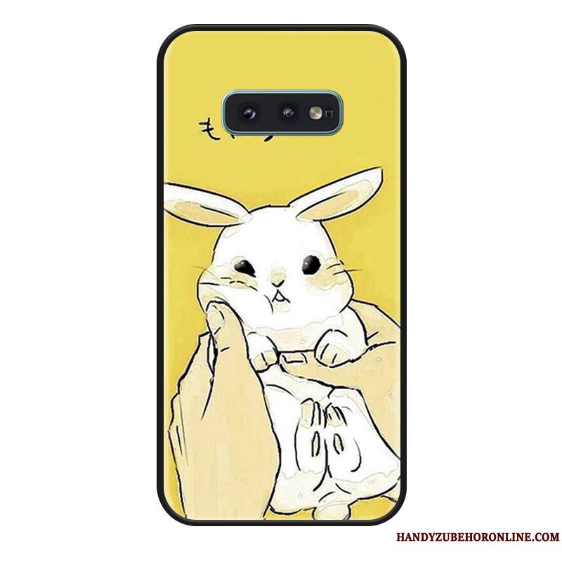 Samsung Galaxy S10e Coque Dessin Animé Amoureux Charmant Simple Net Rouge Étui Tout Compris