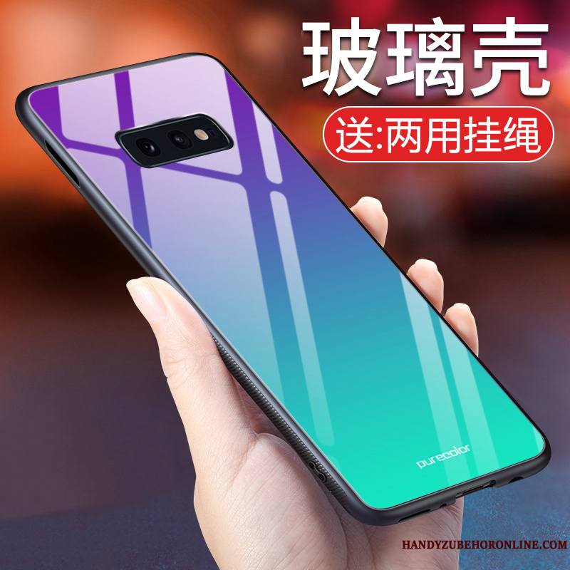 Samsung Galaxy S10e Coque Miroir Incassable Créatif Nouveau Silicone Tendance Simple