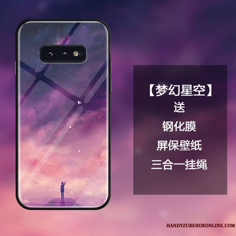 Samsung Galaxy S10e Simple Incassable Rose Étoile Créatif Ornements Suspendus Coque De Téléphone