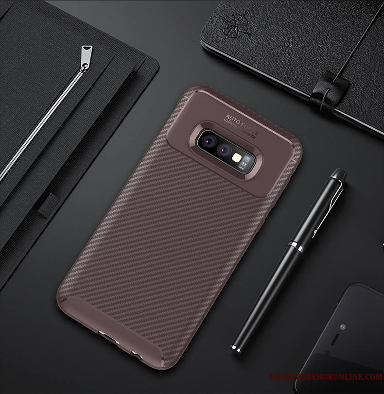 Samsung Galaxy S10e Très Mince Créatif Tout Compris Marque De Tendance Fibre Coque Étui