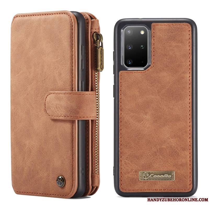 Samsung Galaxy S20+ Coque De Téléphone Créatif Étui En Cuir Sac Carte Étoile Portefeuille