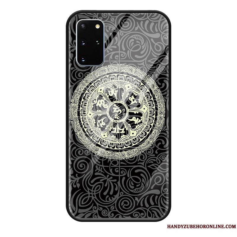 Samsung Galaxy S20+ Coque Vintage Personnalité Incassable Étui Protection Gaufrage Tendance