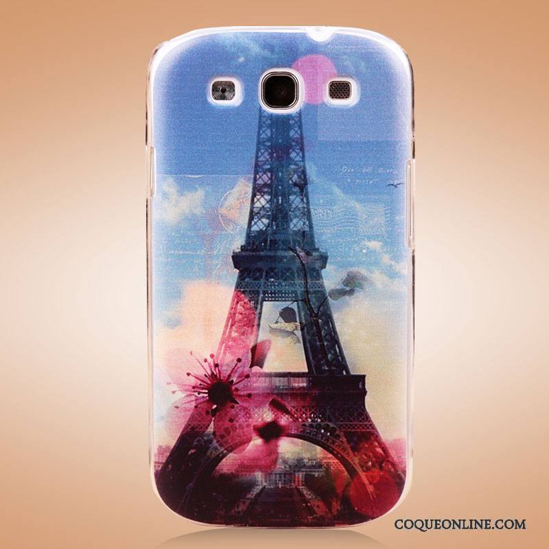 Samsung Galaxy S3 Coque Couvercle Arrière Protection Bleu Dessin Animé Étoile Peinture Étui