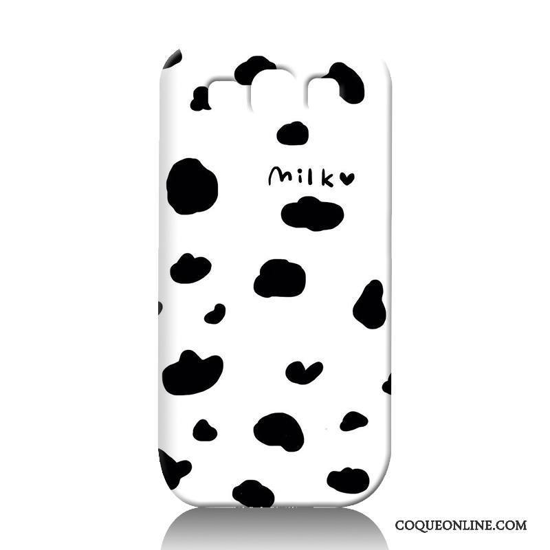 Samsung Galaxy S3 Dessin Animé Noir Coque De Téléphone Blanc Étoile Étui Protection