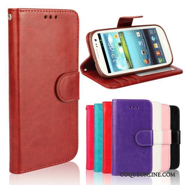 Samsung Galaxy S3 Housse Étui En Cuir Protection Coque De Téléphone Étoile Téléphone Portable Nouveau