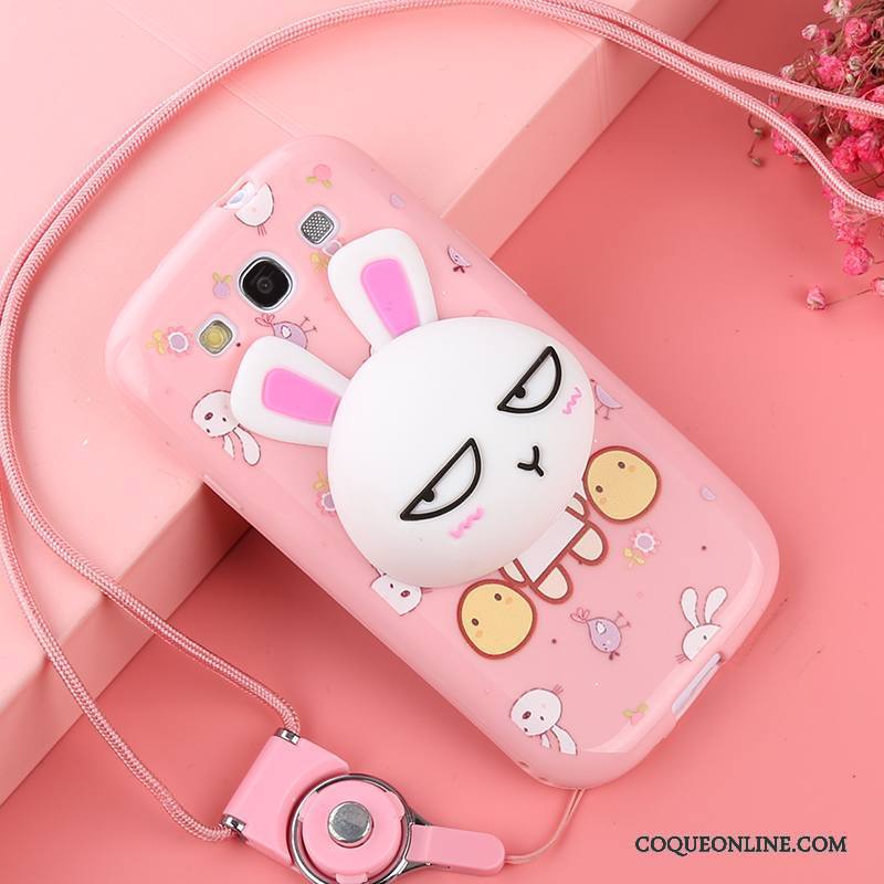 Samsung Galaxy S3 Incassable Coque Rose Téléphone Portable De Téléphone Fluide Doux Dessin Animé