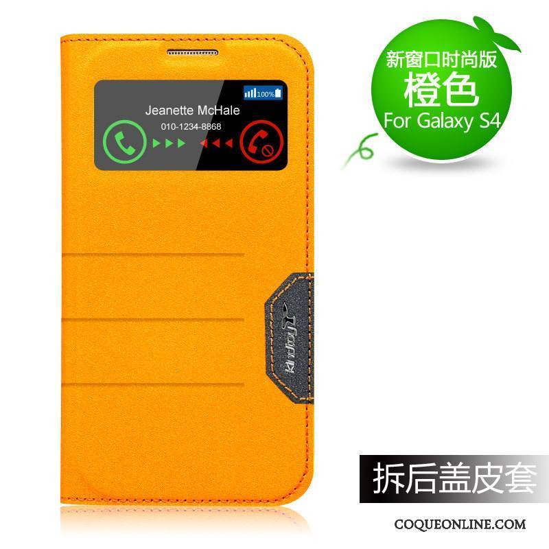 Samsung Galaxy S4 Téléphone Portable Protection Nouveau Orange Coque De Téléphone Étui Étoile