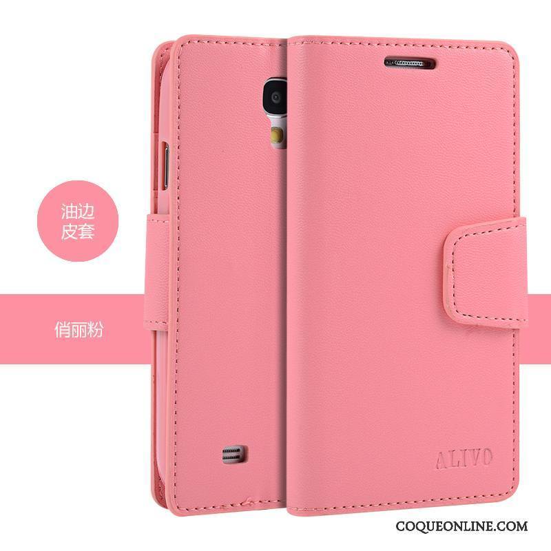 Samsung Galaxy S4 Étoile Protection Clamshell Rose Coque Nouveau Étui