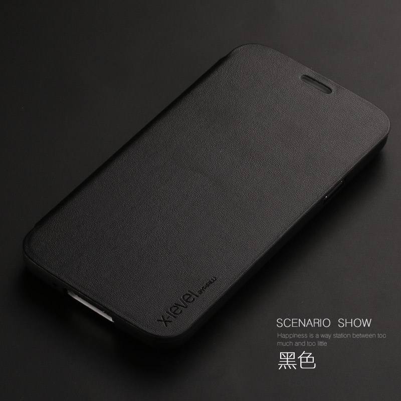 Samsung Galaxy S5 Étui En Cuir Coque De Téléphone Noir Protection Très Mince Tout Compris Étoile