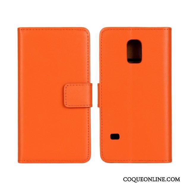 Samsung Galaxy S5 Étui Orange Coque Étoile Étui En Cuir De Téléphone Protection