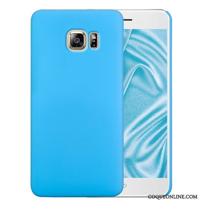 Samsung Galaxy S6 Coque Couleur Difficile Bleu Délavé En Daim Étoile Téléphone Portable Étui