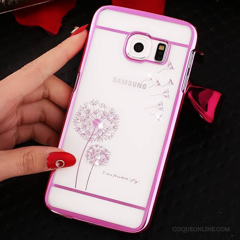 Samsung Galaxy S6 Edge Difficile Protection Coque De Téléphone Transparent Strass Étui Étoile