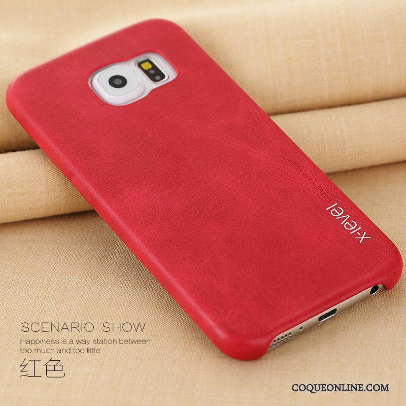 Samsung Galaxy S6 Protection Téléphone Portable Étoile Étui En Cuir Très Mince Coque De Téléphone Nouveau