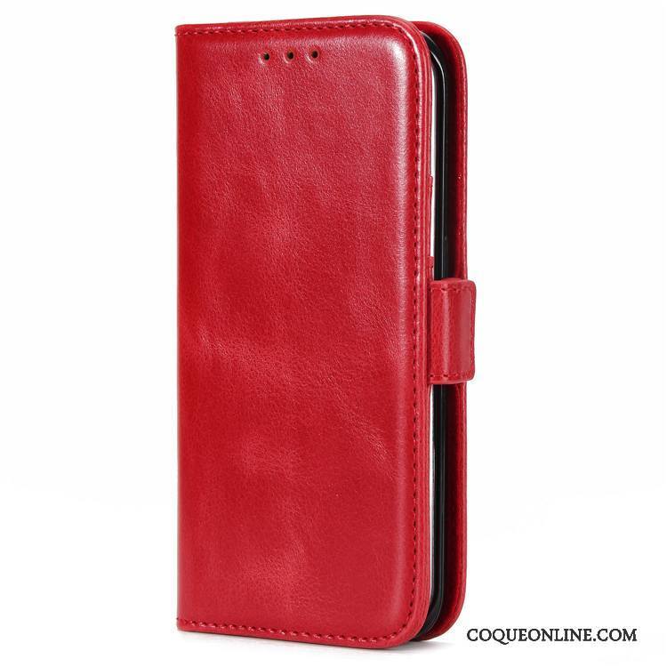 Samsung Galaxy S6 Rouge Incassable Coque Protection Étoile Étui En Cuir Housse