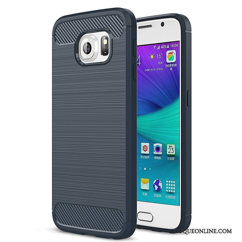 Samsung Galaxy S6 Téléphone Portable Protection Bleu Tout Compris Coque Étoile Fluide Doux