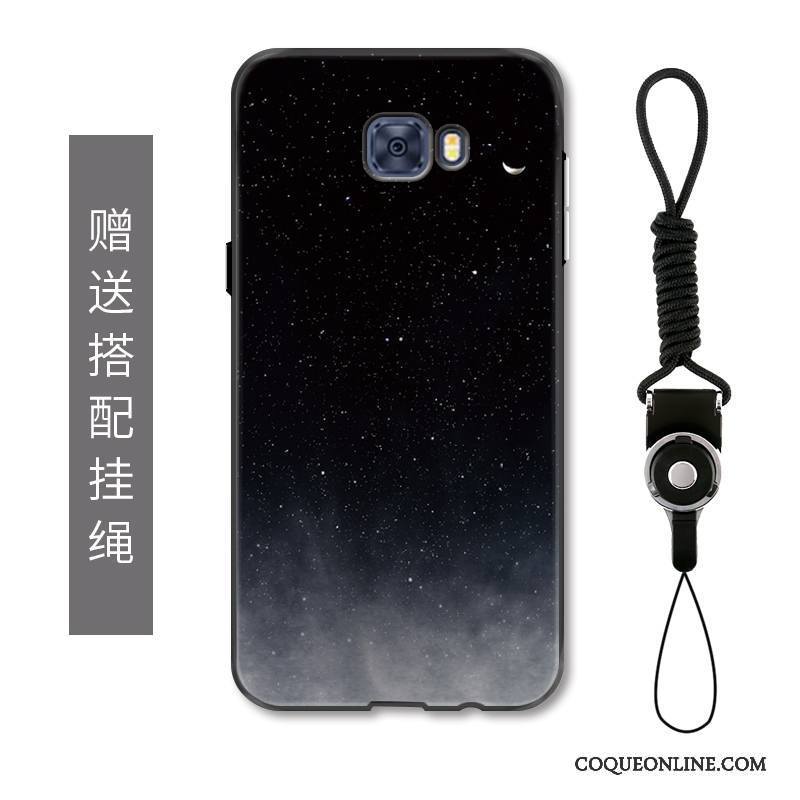 Samsung Galaxy S7 Edge Ciel Étoilé Étoile Coque De Téléphone Étui Simple Protection Noir