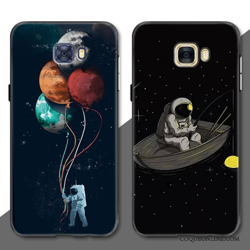 Samsung Galaxy S7 Edge Coque De Téléphone Étui Ciel Étoilé Mois Noir Protection Personnalité