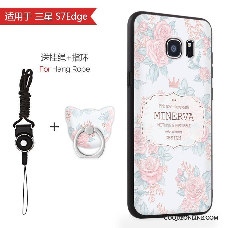 Samsung Galaxy S7 Edge Coque De Téléphone Étui Étoile Tout Compris Incassable Rose