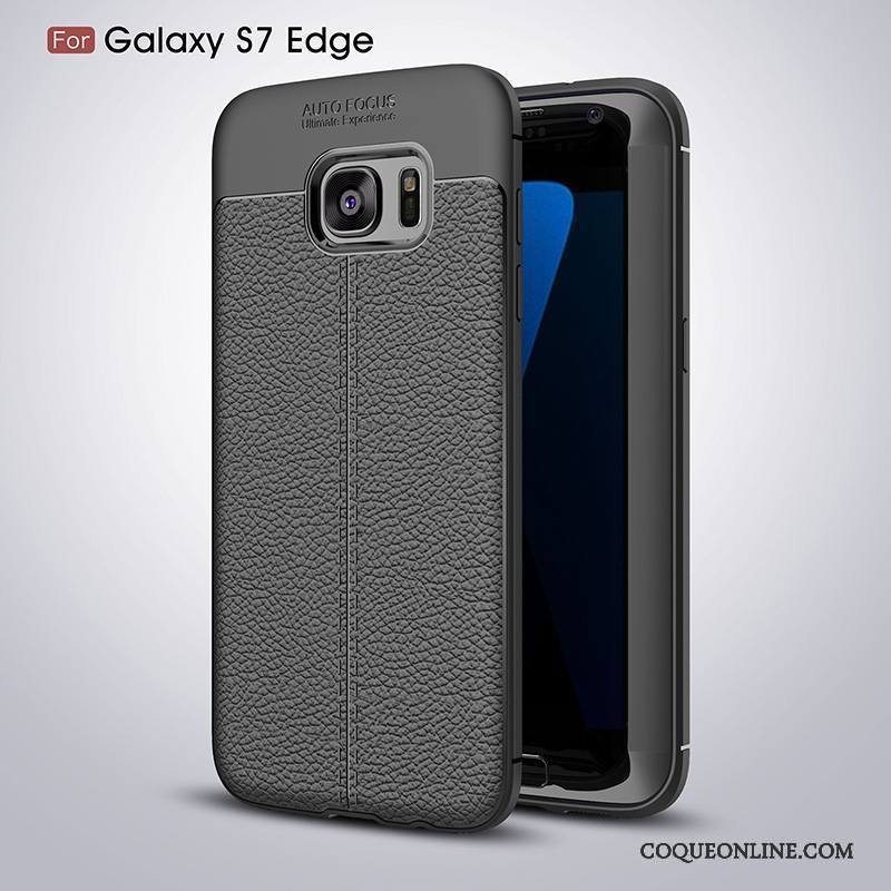 Samsung Galaxy S7 Edge Noir Étoile Fluide Doux Coque De Téléphone Créatif Silicone Incassable