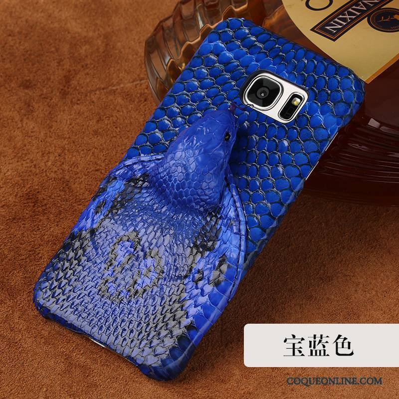 Samsung Galaxy S7 Edge Refroidissement Gris Coque De Téléphone Bleu Étoile Difficile Nouveau