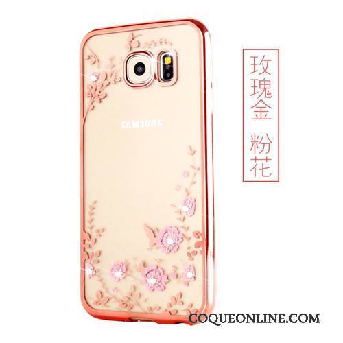 Samsung Galaxy S7 Edge Étoile Fluide Doux Coque De Téléphone Rose Silicone Protection Étui