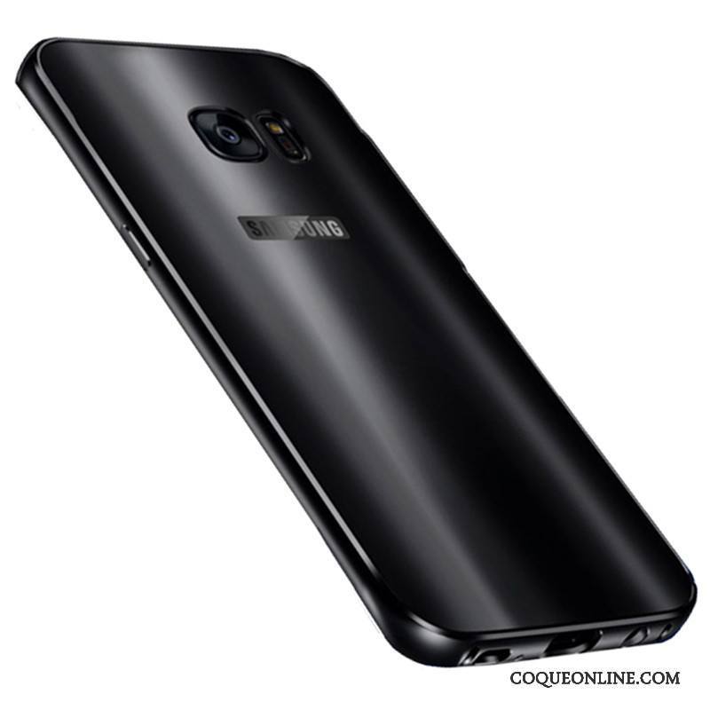Samsung Galaxy S7 Edge Étui Étoile Incassable Métal Coque Téléphone Portable Noir