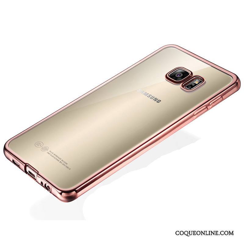 Samsung Galaxy S7 Fluide Doux Silicone Étui Coque Téléphone Portable Rose Protection