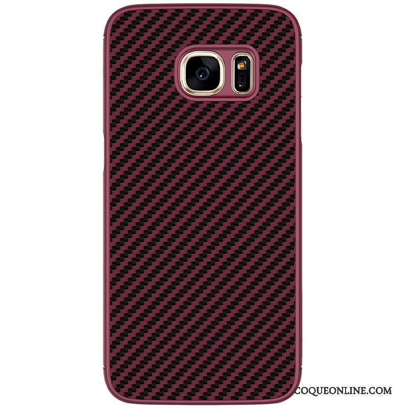 Samsung Galaxy S7 Or Coque Étoile Vin Rouge Incassable Étui Protection
