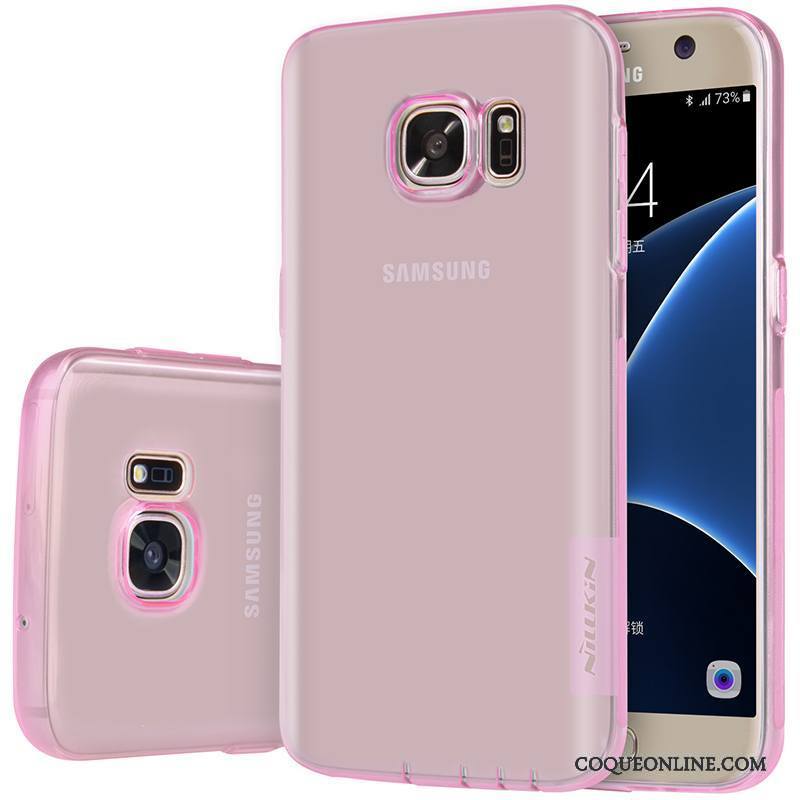 Samsung Galaxy S7 Téléphone Portable Coque De Téléphone Silicone Étui Étoile Très Mince Rose