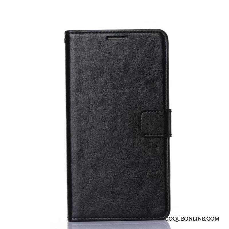 Samsung Galaxy S7 Téléphone Portable Étui En Cuir Étoile Protection Noir Coque