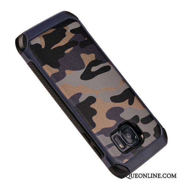 Samsung Galaxy S7 Étui Coque De Téléphone Camouflage Incassable Protection Étoile Vert