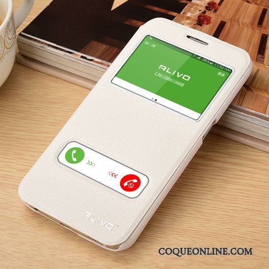 Samsung Galaxy S7 Étui En Cuir Coque De Téléphone Clamshell Incassable Blanc Tendance Étoile