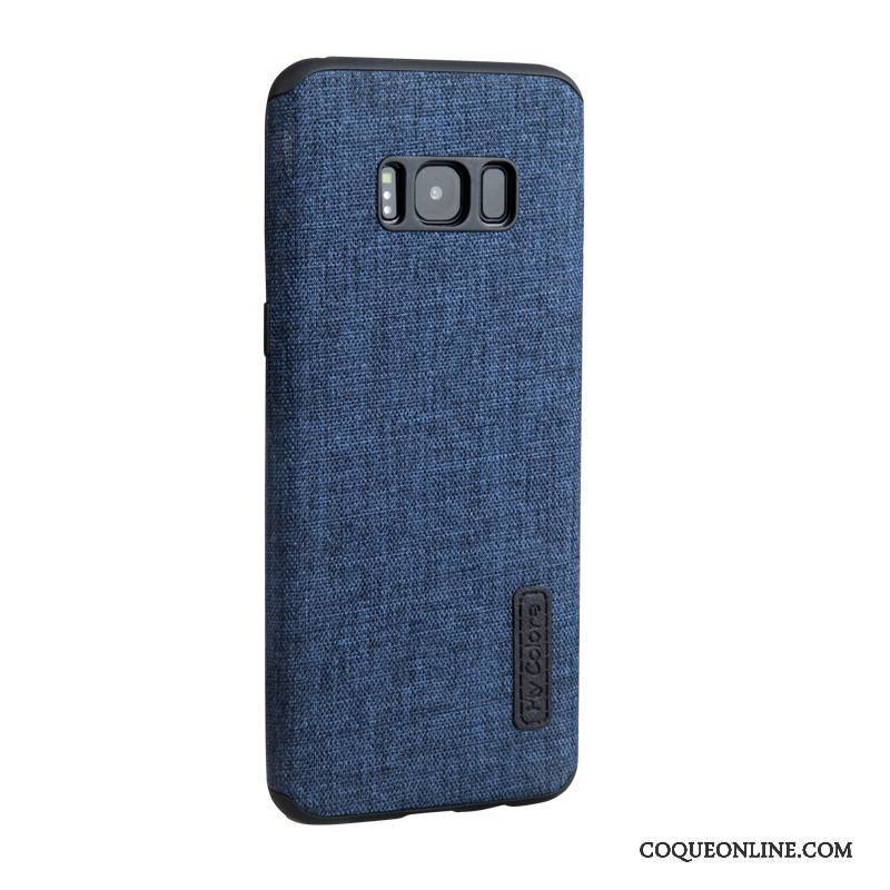 Samsung Galaxy S8+ Coque De Téléphone Fluide Doux Business Étoile Bleu Étui Incassable