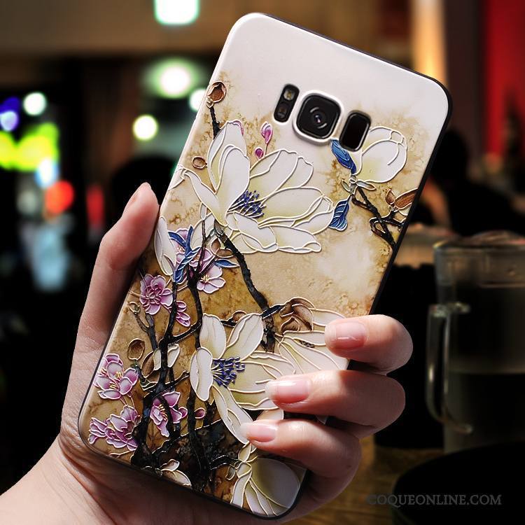 Samsung Galaxy S8 Coque Ornements Suspendus Créatif Silicone Tout Compris Jaune Étoile Personnalité