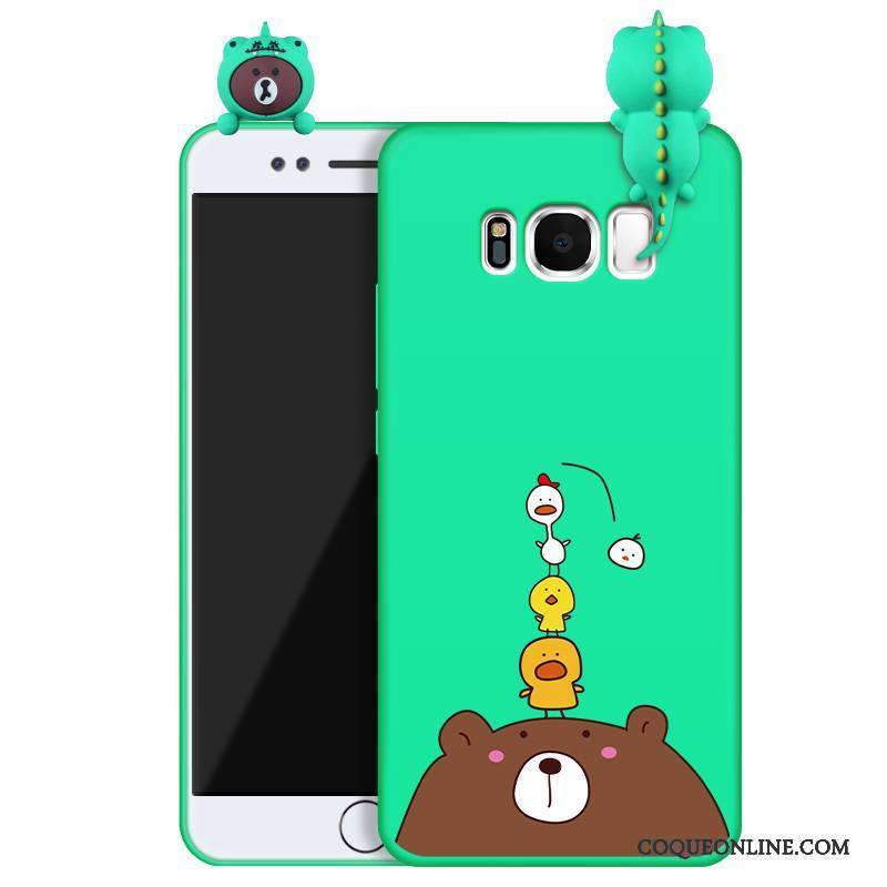 Samsung Galaxy S8 Coque Protection Nouveau Incassable Étoile Vert Dessin Animé Étui