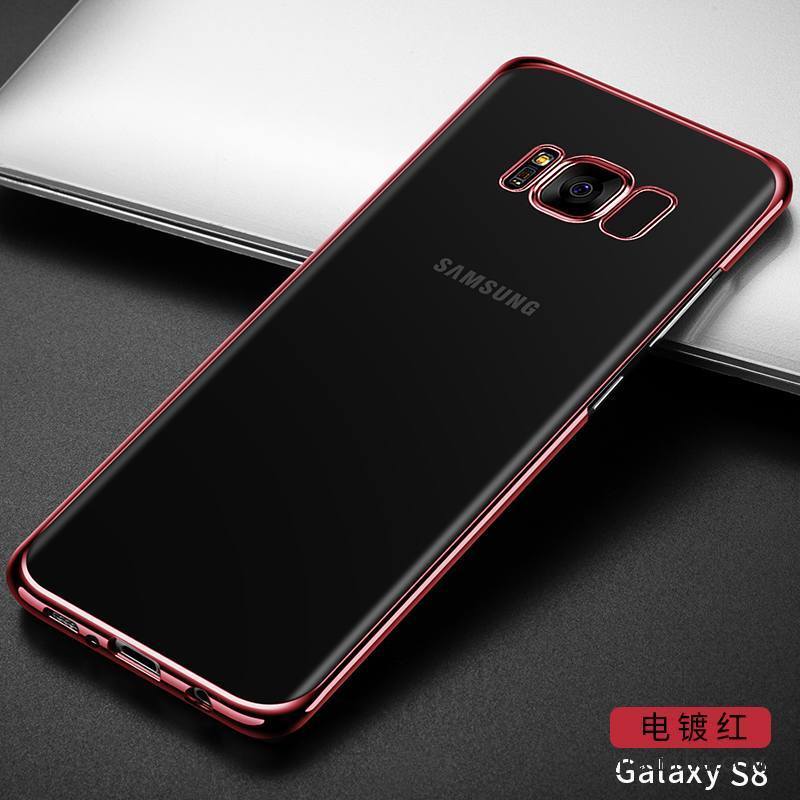 Samsung Galaxy S8+ Coque Étoile Légère Incassable Difficile Rouge Tendance Protection