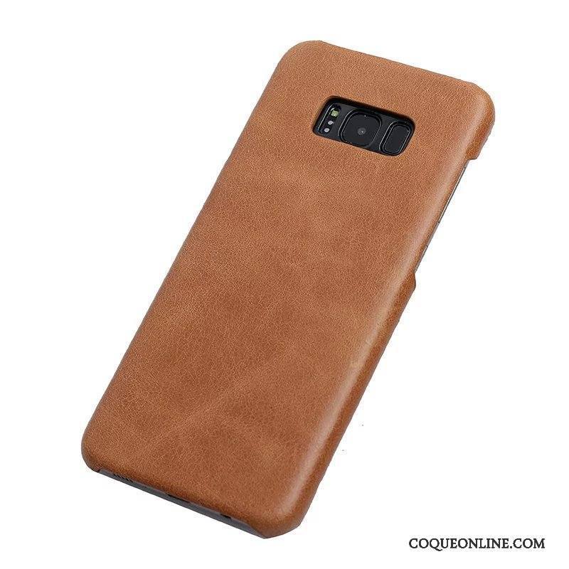 Samsung Galaxy S8+ Cuir Coque Jaune Incassable Protection De Téléphone Étoile