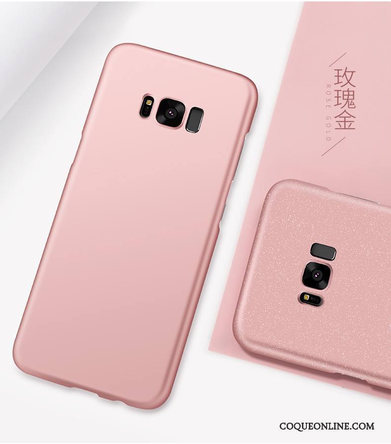 Samsung Galaxy S8+ Délavé En Daim Tout Compris Coque Étui Or Rose Incassable De Téléphone