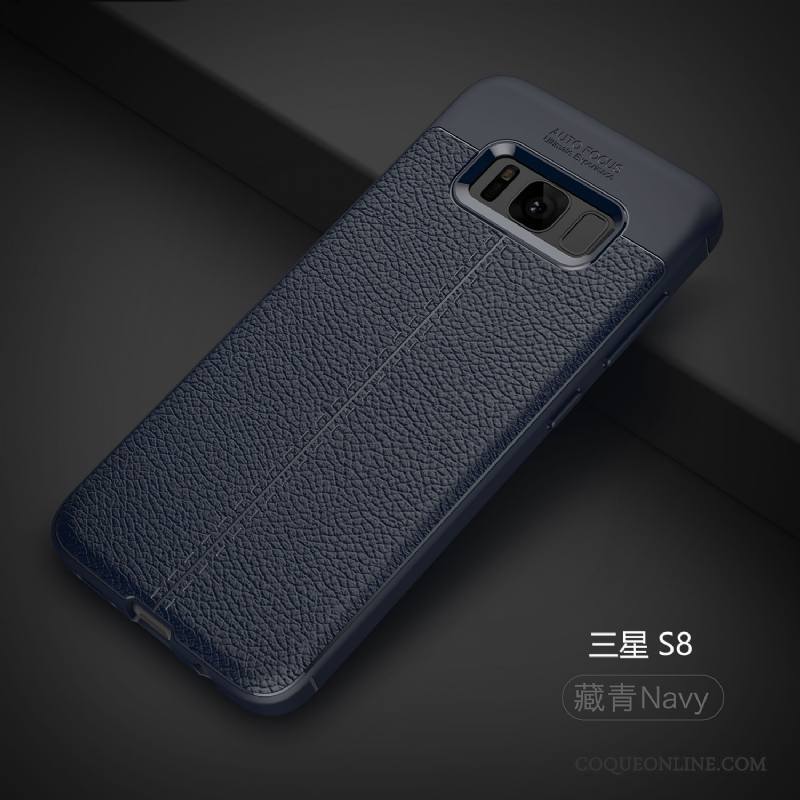 Samsung Galaxy S8+ Incassable Personnalité Coque De Téléphone Protection Bleu Étoile Modèle Fleurie