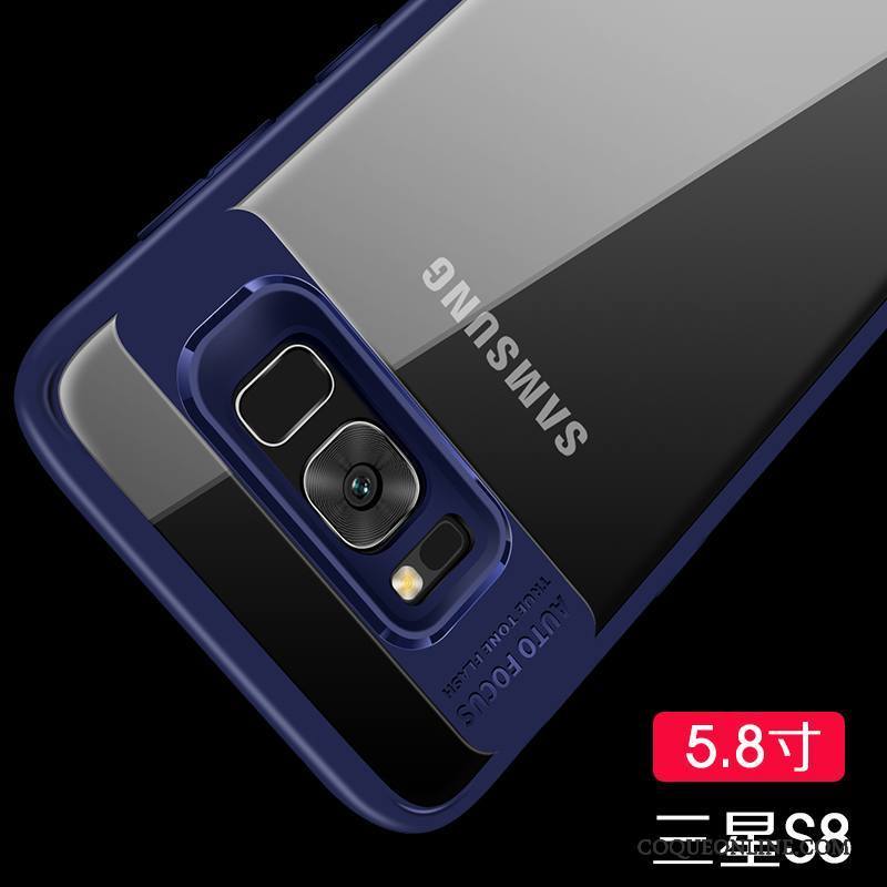 Samsung Galaxy S8 Incassable Étoile Silicone Protection Bleu Étui Coque De Téléphone