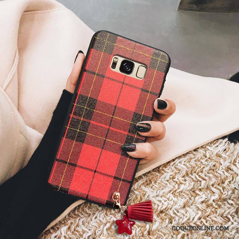 Samsung Galaxy S8 Marque De Tendance Étoile Personnalité Rouge Coque De Téléphone Créatif