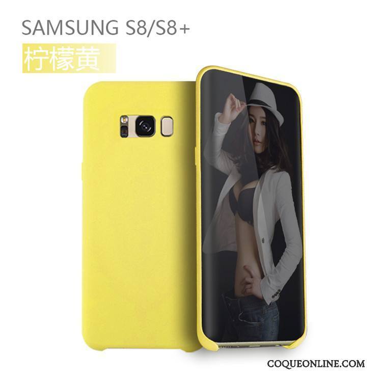 Samsung Galaxy S8 Personnalité Coque De Téléphone Jaune Étui Silicone Étoile Tendance