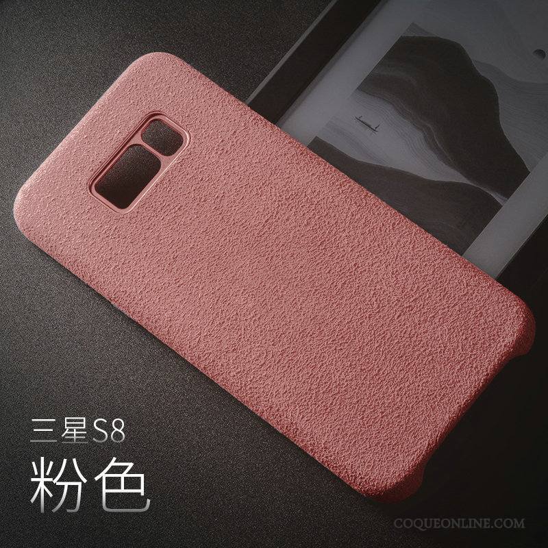 Samsung Galaxy S8+ Rose Europe Protection Étoile Cuir Coque De Téléphone Flanelle