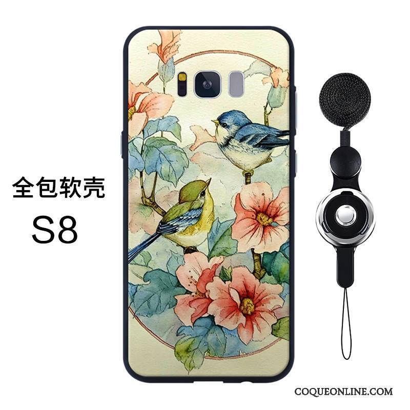 Samsung Galaxy S8 Silicone Étui Tout Compris Multicolore Téléphone Portable Coque De Téléphone Simple