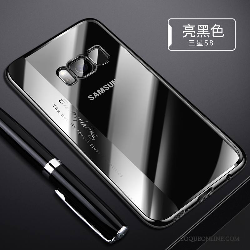 Samsung Galaxy S8 Très Mince Noir Coque De Téléphone Protection Tendance Étoile