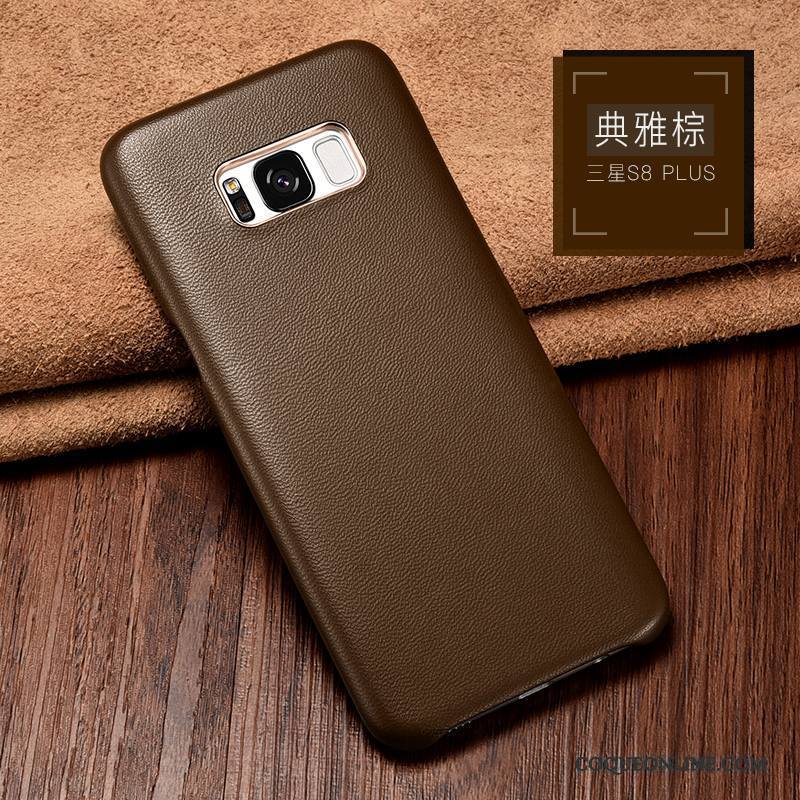 Samsung Galaxy S8+ Téléphone Portable Cuir Véritable Étoile Coque De Téléphone Protection À Bord