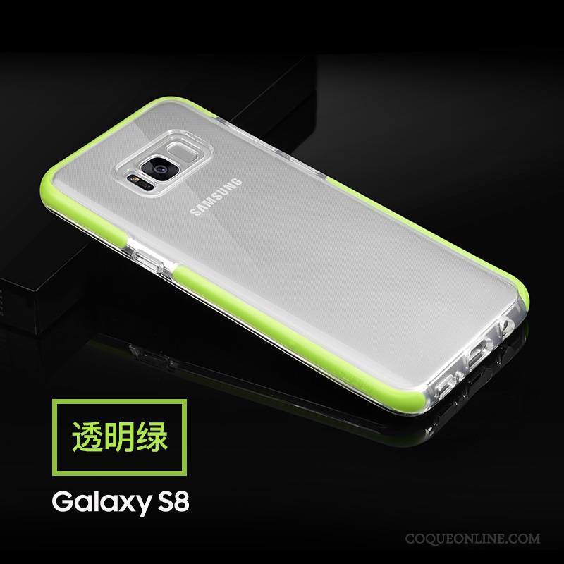 Samsung Galaxy S8 Étoile Incassable Silicone Coque Vert De Téléphone Tout Compris