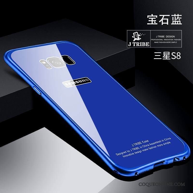 Samsung Galaxy S8 Étoile Métal Coque De Téléphone Bleu Incassable Étui Très Mince