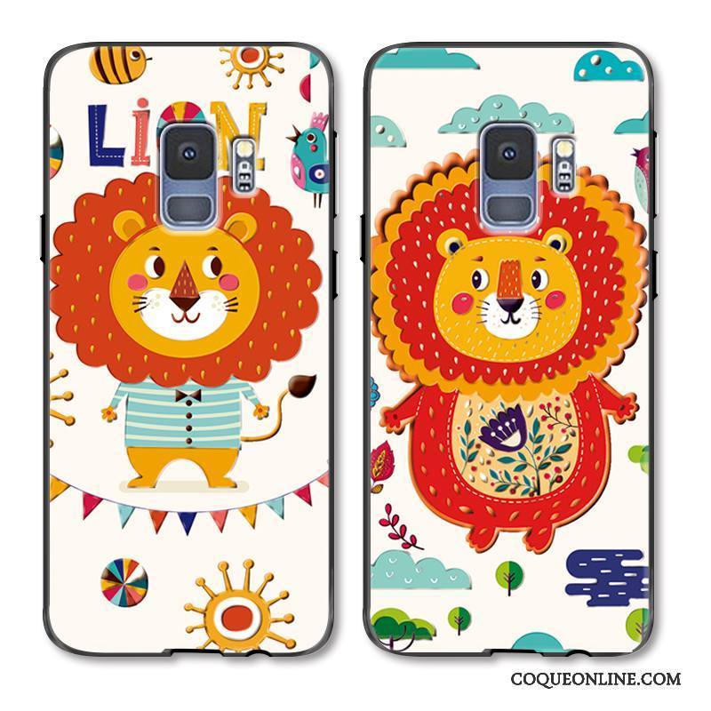 Samsung Galaxy S9 Charmant Amoureux Coque De Téléphone Nouveau Étui Dessin Animé Lion