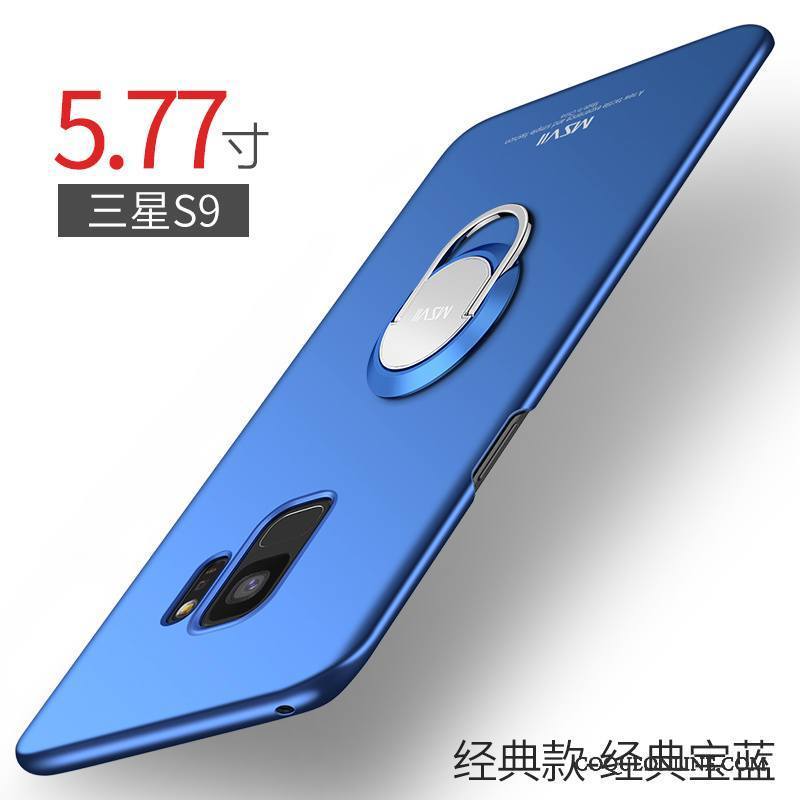 Samsung Galaxy S9 Coque De Téléphone Bleu Très Mince Délavé En Daim Étoile Incassable Difficile